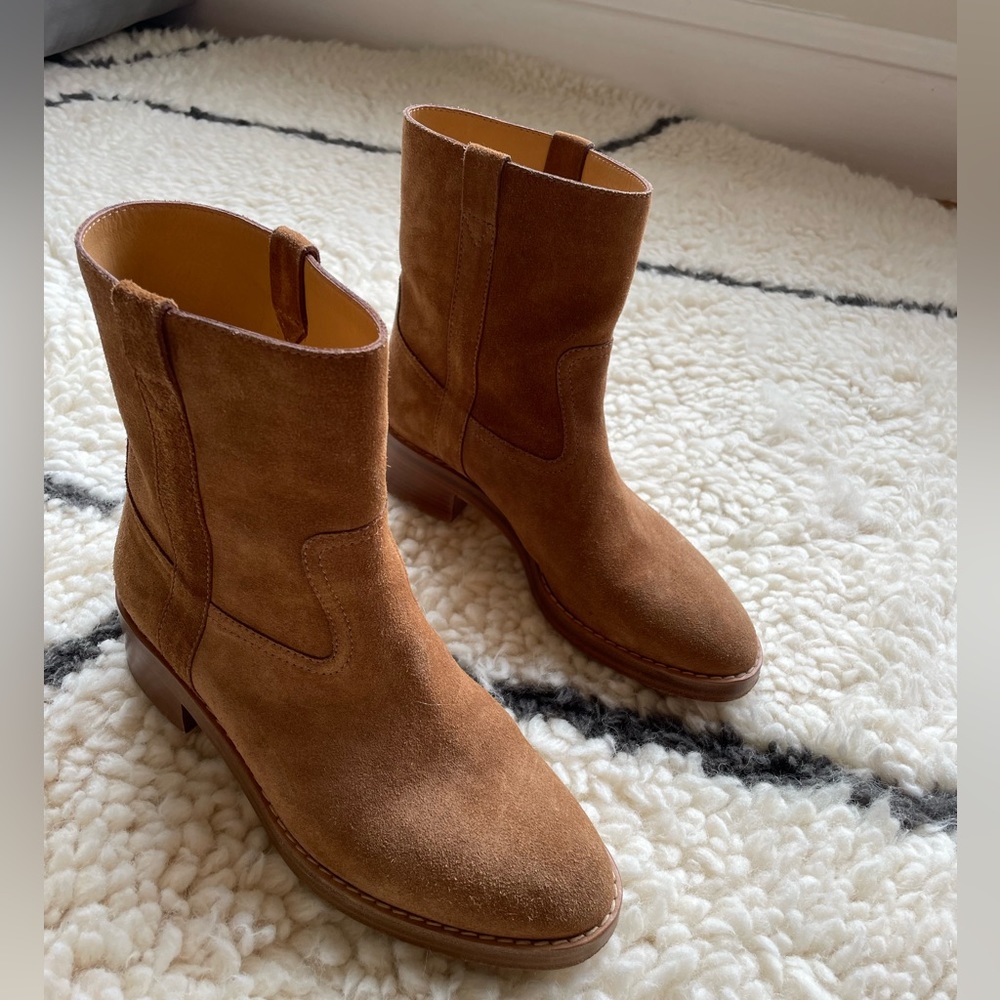 Celine Falco Suede Booties